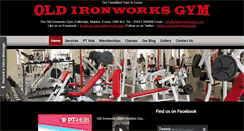 Desktop Screenshot of oldironworksgym.com