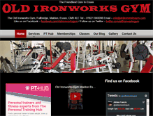 Tablet Screenshot of oldironworksgym.com